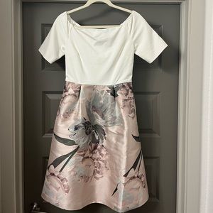 Ted Baker Woodland Off the Shoulder Jacquard Dress